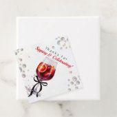 Bedankkaartjes voor het nippen en vieren bedankjes labels (In situ)