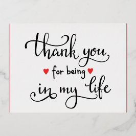 bedankpas folie feestdagen briefkaart