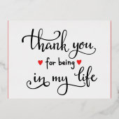 bedankpas folie feestdagen briefkaart (Voorkant)