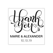 Bedankstempel - Trouwen - Trouwfeest cadeautje Rubberstempel (Afrduk)