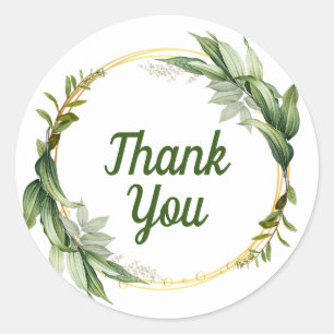 Bedankstickers voor gunsten of enveloppen enz ronde sticker