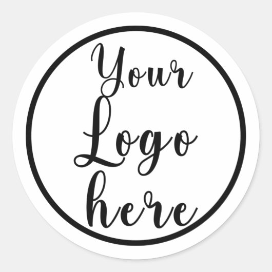 Bedankstickers voor zakelijk gebruik ronde sticker (Voorkant)