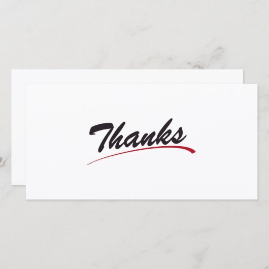 Bedankt (Voorkant / Achterkant)