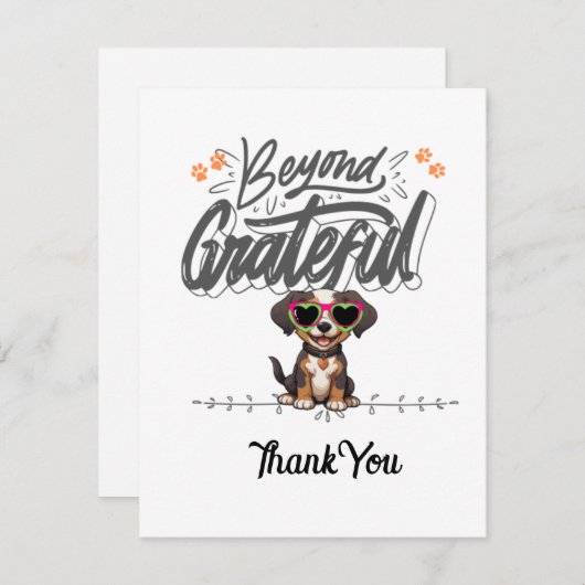 Bedankt (Voorkant / Achterkant)