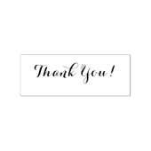 Bedankt 1,4 inch x 0,4 inch houtkunst Rubberstempel (Afrduk)