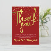 Bedankt 40th Jubileum Red Gold (Staand voorkant)