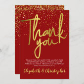 Bedankt 40th Jubileum Red Gold (Voorkant / Achterkant)