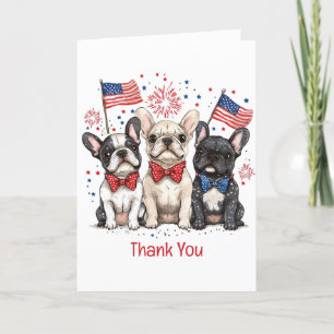 Bedankt 4 juli Franse Bulldogs