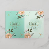 Bedankt 4 U-ondersteuning Folie Wenskaart (Buiten Laag)