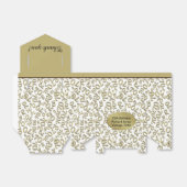 Bedankt 70e verjaardag Goud/Wit Getal Patroon Bedankdoosjes (Uitgevouwen)