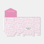 Bedankt 70e verjaardag Roze/Wit nummer Patroon Bedankdoosjes (Uitgevouwen)