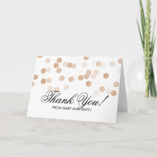 Bedankt 80th Birthday Copper Folie Glitter Lights