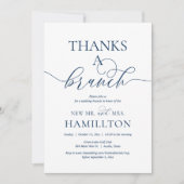 Bedankt a Brunch, Navy Blue Kaart (Voorkant)