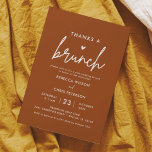 Bedankt A Brunch Post Wedding Brunch Uitnodiging<br><div class="desc">Bedankt A Brunch Post Wedding Brunch Uitnodiging</div>