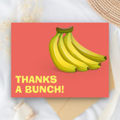 Bedankt A Bunch Bananas | Grappig bedankt Briefkaart
