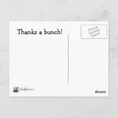 Bedankt a Bunch--Dank U Briefkaart (Achterkant)