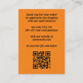 BEDANKT A BUNCH Funny Bananas BESTELLEN BEDANKT QR Visitekaartje (Achterkant)