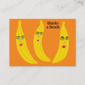 BEDANKT A BUNCH Funny Bananas BESTELLEN BEDANKT QR Visitekaartje (Voorkant)