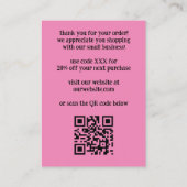 BEDANKT A BUNCH Funny Bananas BESTELLEN BEDANKT QR Visitekaartje (Achterkant)