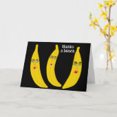 BEDANKT A BUNCH Funny Bananas Dank u wel Kaart (Gele Bloem)