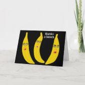 BEDANKT A BUNCH Funny Bananas Dank u wel Kaart (Voorkant)