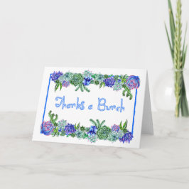 Bedankt a Bunch Succulent Kaarten