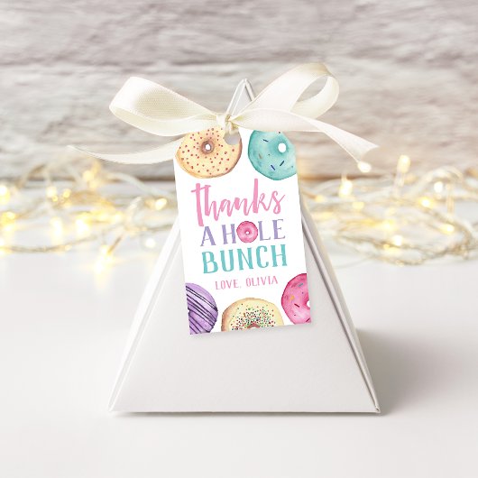 Bedankt A Gat Bunch | Donut Favor Cadeaulabel