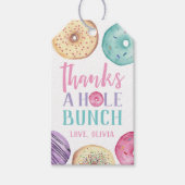 Bedankt A Gat Bunch | Donut Favor Cadeaulabel (Voorkant)