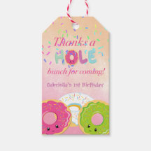 Bedankt a HOLE Bos Donut Dank u Cadeau Label