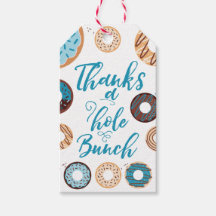 Bedankt a Hole Bunch Blue Favor Tags