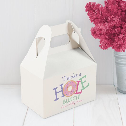 Bedankt a Hole Bunch Donut Girl Birthday Bedankdoosjes