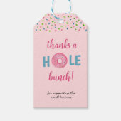 'Bedankt a Hole Bunch' schattige waterverf Cadeaulabel (Voorkant)