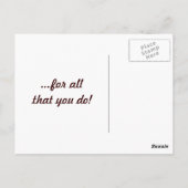 Bedankt a latte briefkaart (Achterkant)