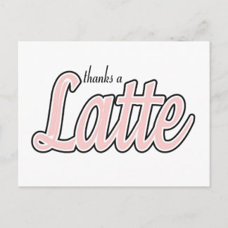 Bedankt a Latte Briefkaart