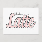 Bedankt a Latte Briefkaart (Voorkant)