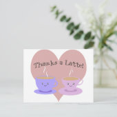 Bedankt a Latte Briefkaart (Staand voorkant)