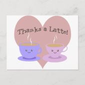 Bedankt a Latte Briefkaart (Voorkant)