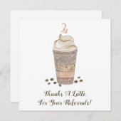 Bedankt a Latte Coffee Reference (Voorkant / Achterkant)