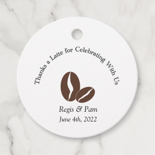 Bedankt a Latte Label (Voorkant)