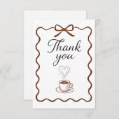 Bedankt A Latte! Notitiekaartje (Voorkant / Achterkant)