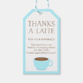 Bedankt A Latte | Realtor | Leerlingenwaardering Cadeaulabel (Voorkant)