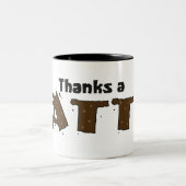 Bedankt A Latte Tweekleurige Koffiemok (Center)