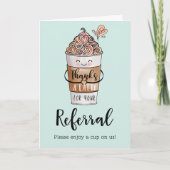 Bedankt a Latte voor uw verwijzing Kawaii Coffee C (Voorkant)