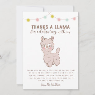 Bedankt A Llama Genderneutraal Baby shower