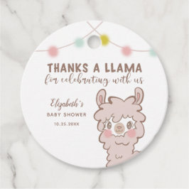 Bedankt A Llama Schattige Baby shower Bedankjes Labels