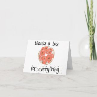 Bedankt A Lox, 4x6, Wenskaart Kaart