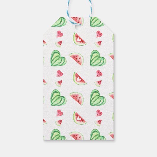 Bedankt A Melon | Watermelon Birthday Dank u Cadeaulabel (Achterkant)