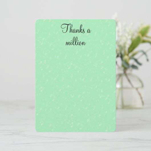 Bedankt A miljoen - Hartelijk dank Kaart (Staand voorkant)
