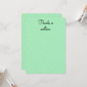 Bedankt A miljoen - Hartelijk dank Kaart (Voorkant / Achterkant in situ)