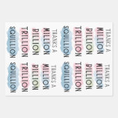 Bedankt a Million, Billion, Trillion, Squillion Fu Inpakpapier Vel (Voorkant)